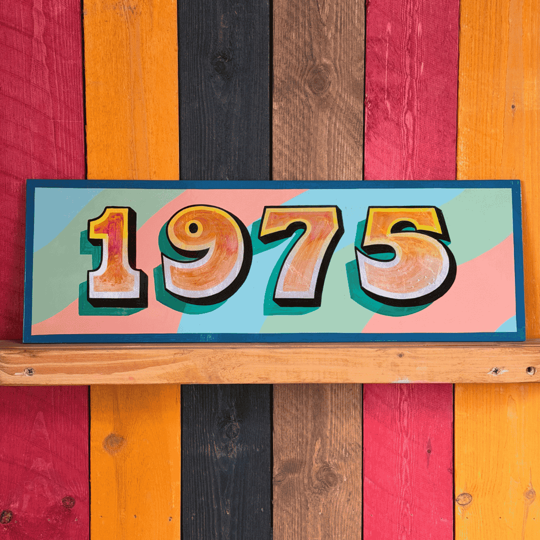 1975 - Original Painted Sign