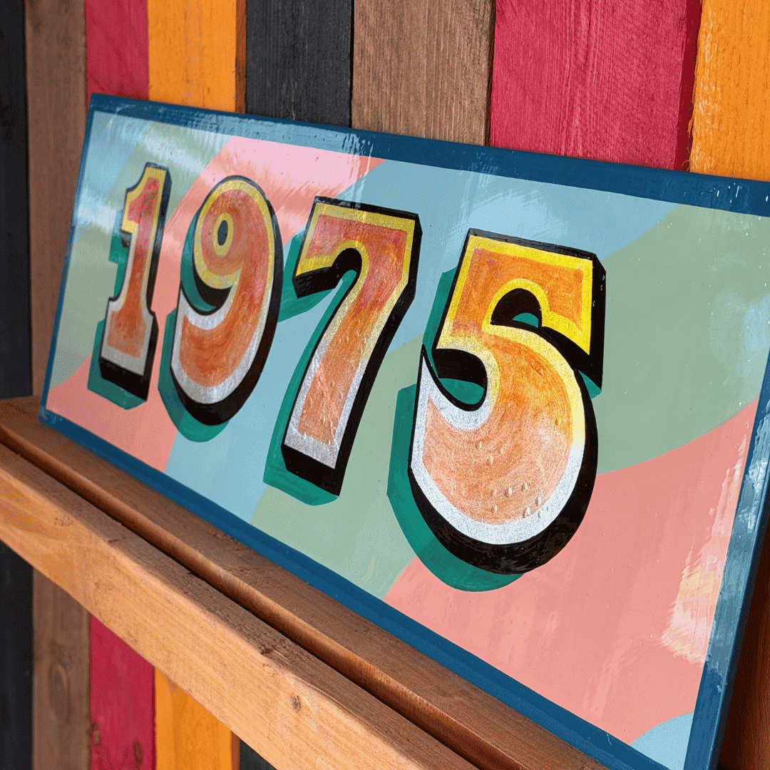 1975 - Original Painted Sign