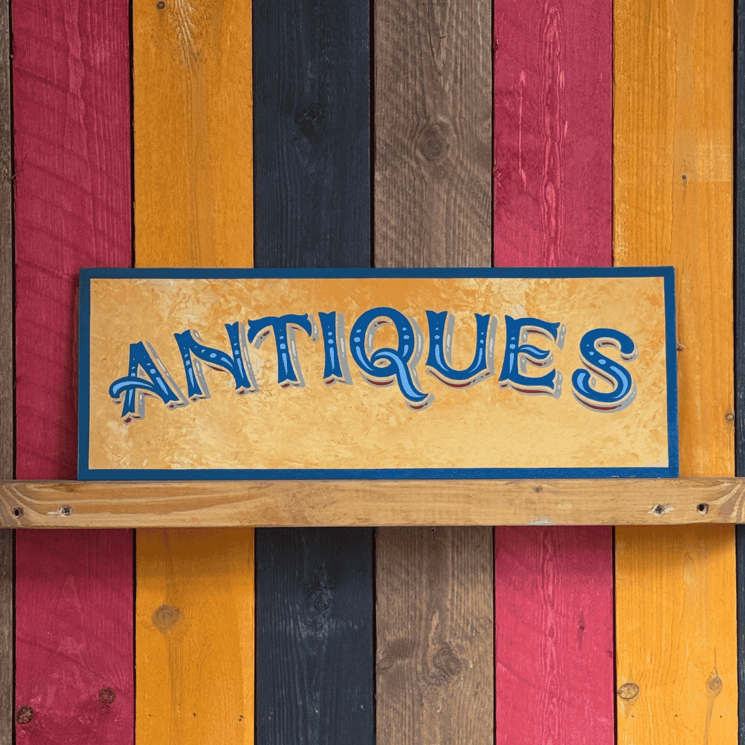 Antiques - Original Painted Sign
