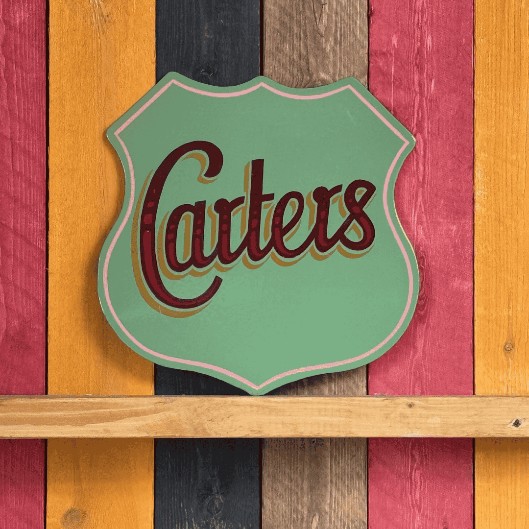 Carters Shield - Original Painted Sign