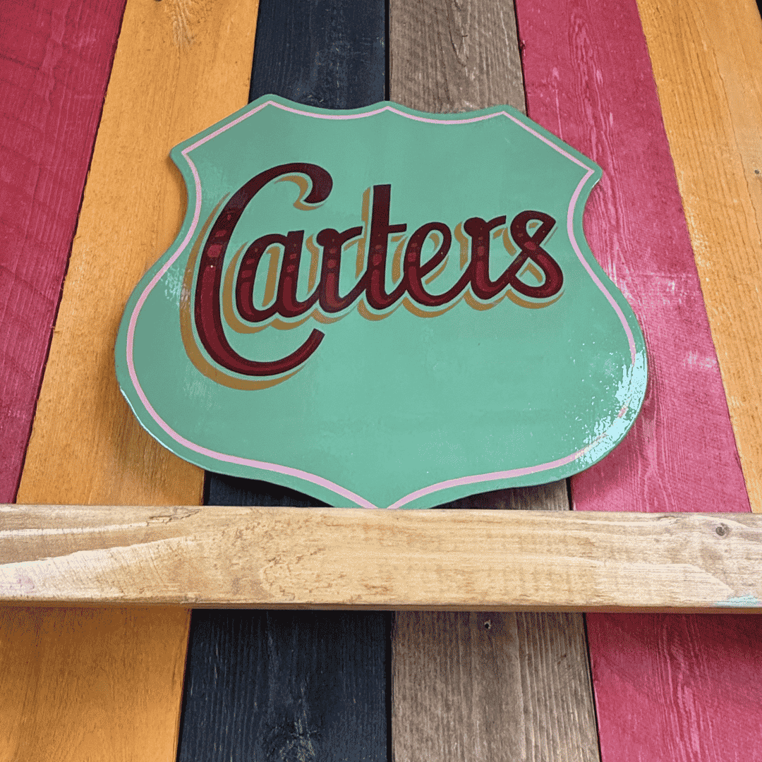 Carters Shield - Original Painted Sign