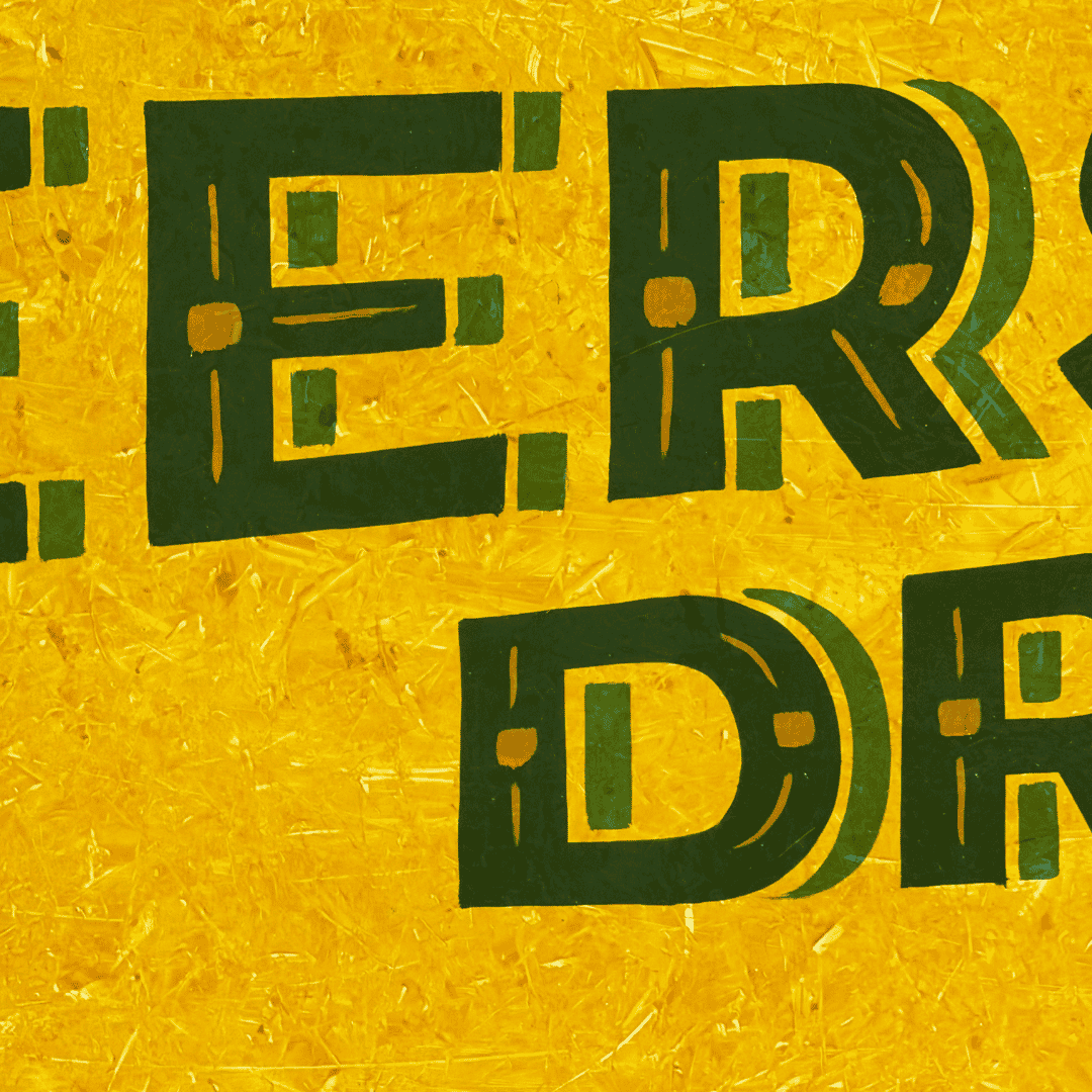 Cheers Drive - Original Painted Sign