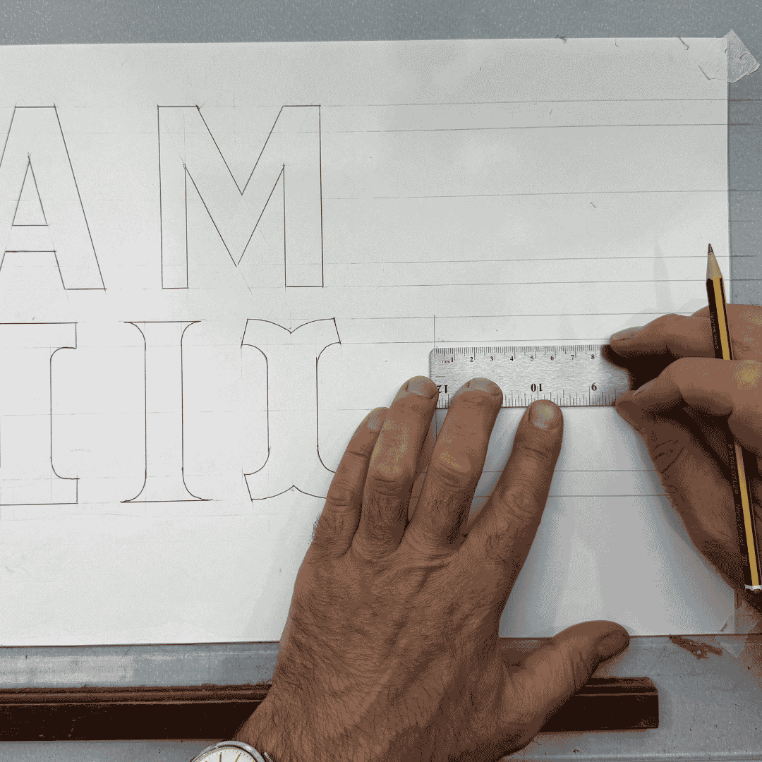 Signwriter's Cork Backed Ruler