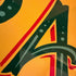 Zoomed in image of the A from the main sign