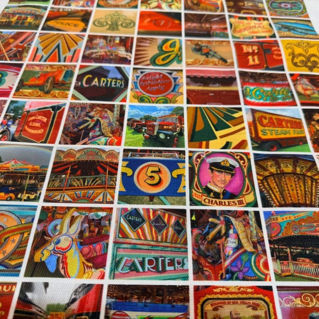 Fairground Art Tea Towel