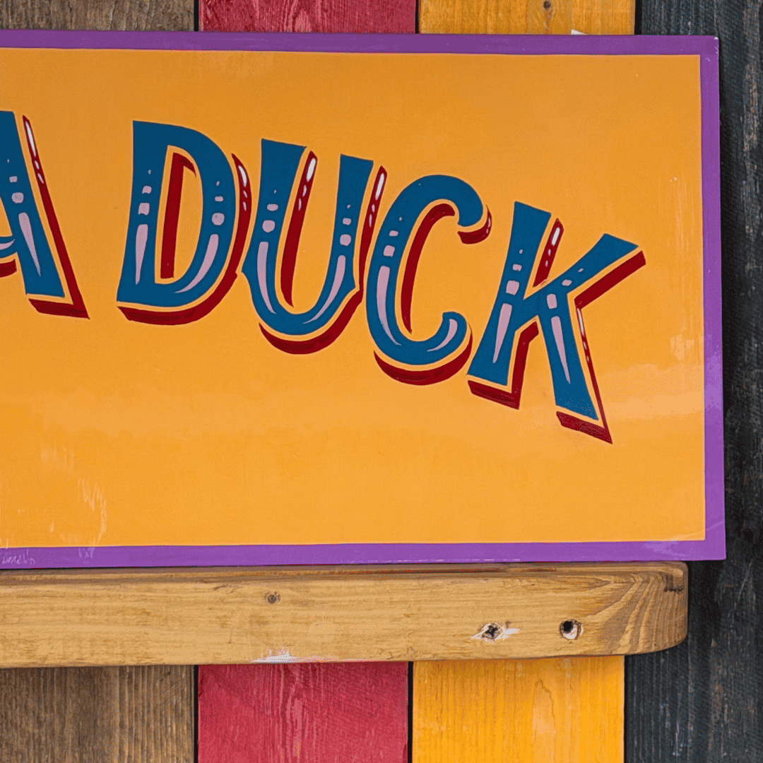 Hook A Duck - Original Painted Sign