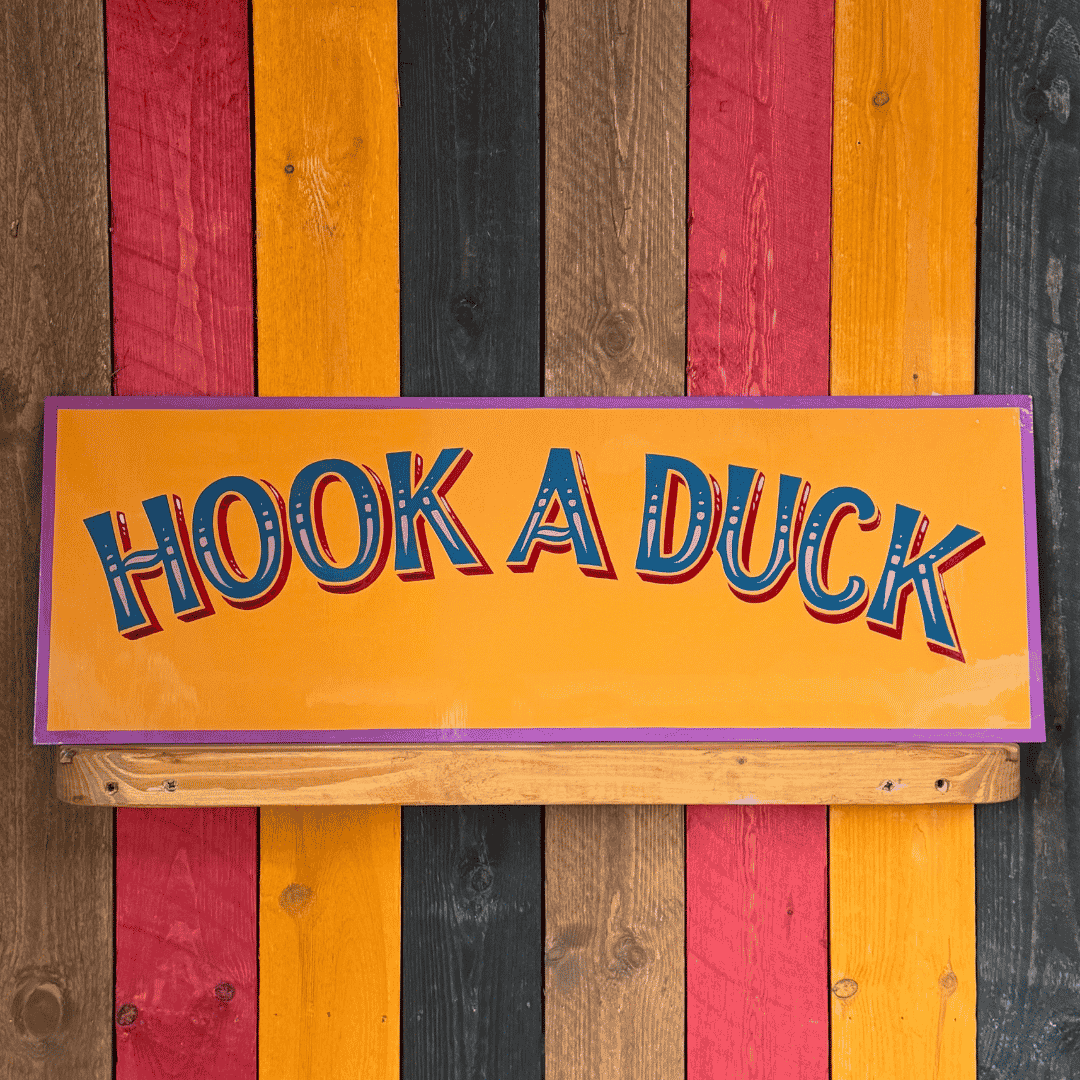 Hook A Duck - Original Painted Sign
