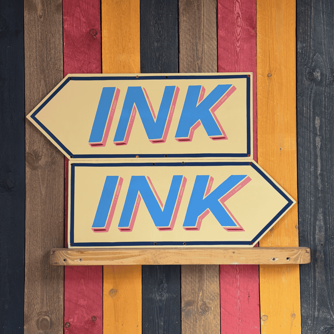 Ink Arrows - Original Painted Signs
