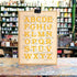an alphabet poster