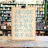 an alphabet poster
