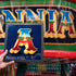 Example of handpainted lettering next to the original at Carters Steam Fair