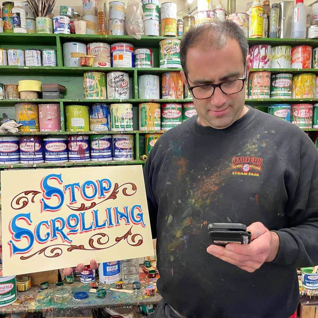Joby Carter painting stop scrolling