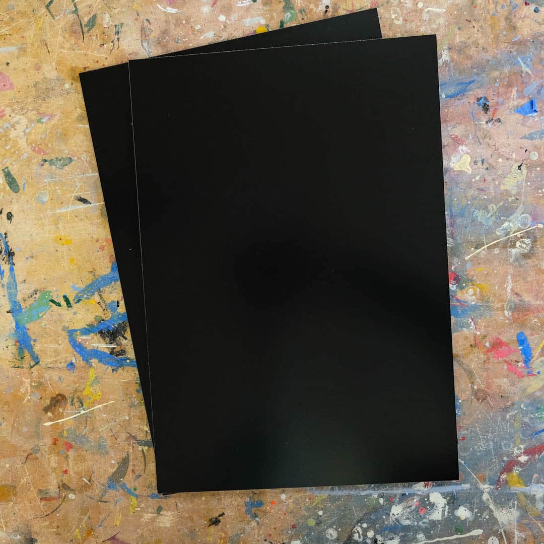 Joby Carter prepped signwriting boards Black