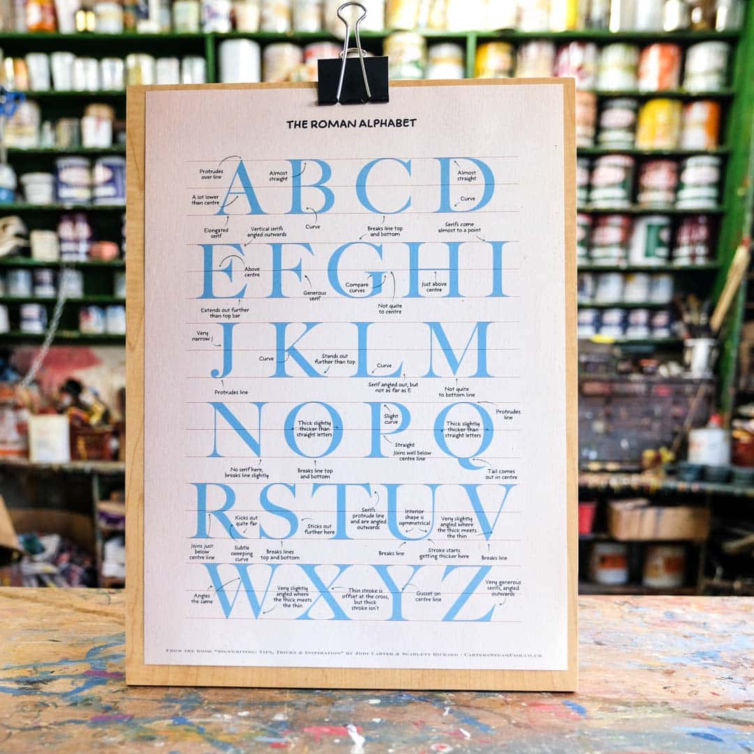 Joby Carter alphabet Roman