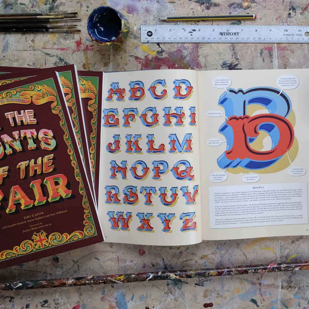 Joby Carter hand painted letters Hoopla