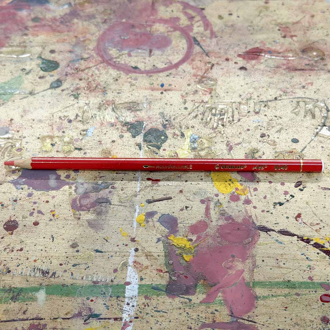 Joby Carter chinagraph pencil red