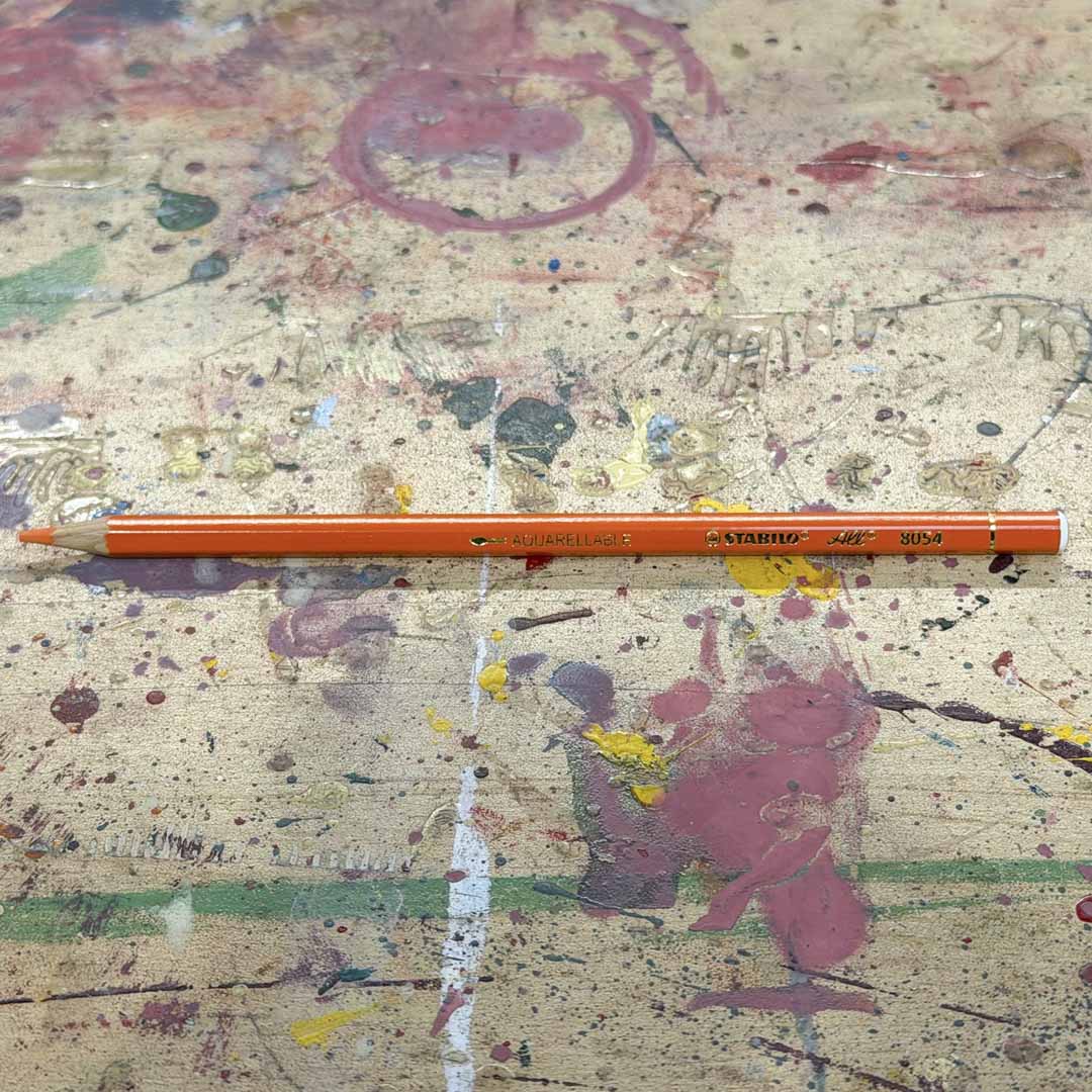 Joby Carter chinagraph orange