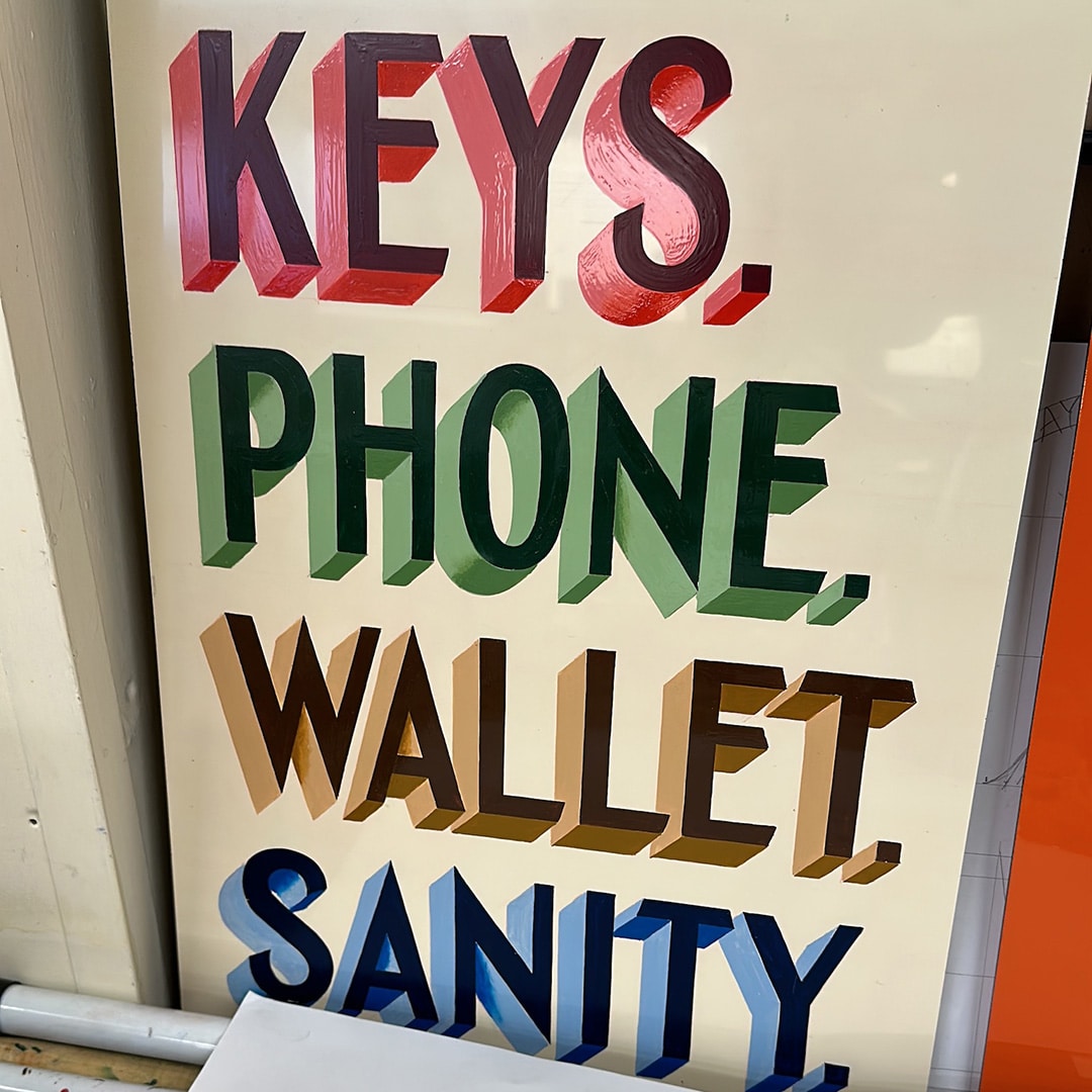 Joby Carter fine art prints Keys Wallet Phone Sanity original sign