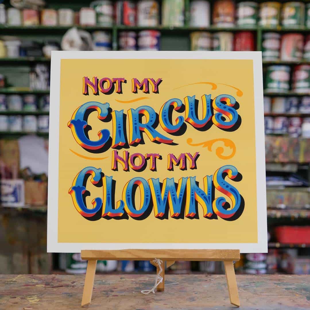 a fairground print