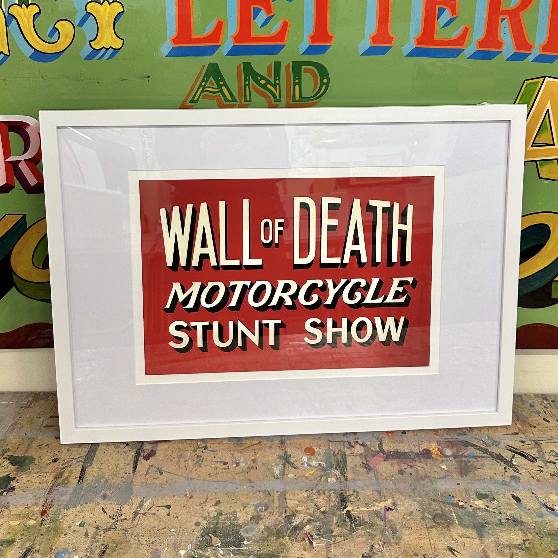 Joby Carter art prints Wall of Death