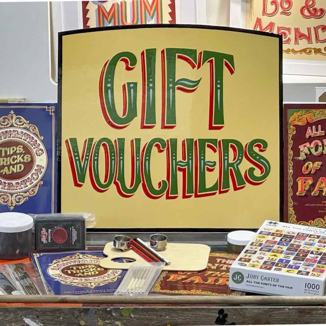 Joby Carter gift vouchers