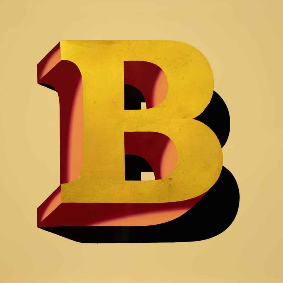 Joby Carter hand painted letter Bonnet Side
