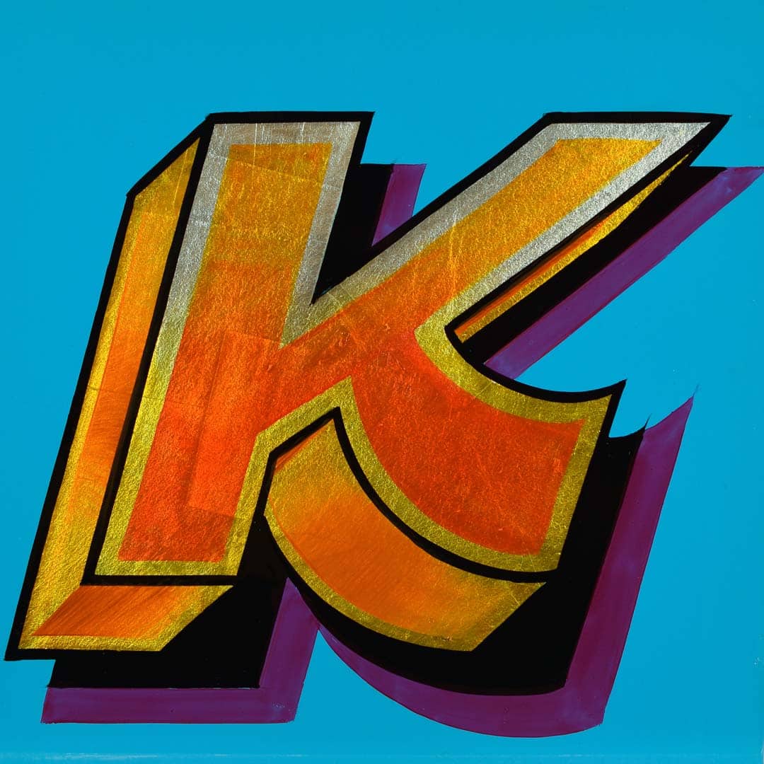 Joby Carter Hand painted letter by Aaron Stevens: Fowlephabet