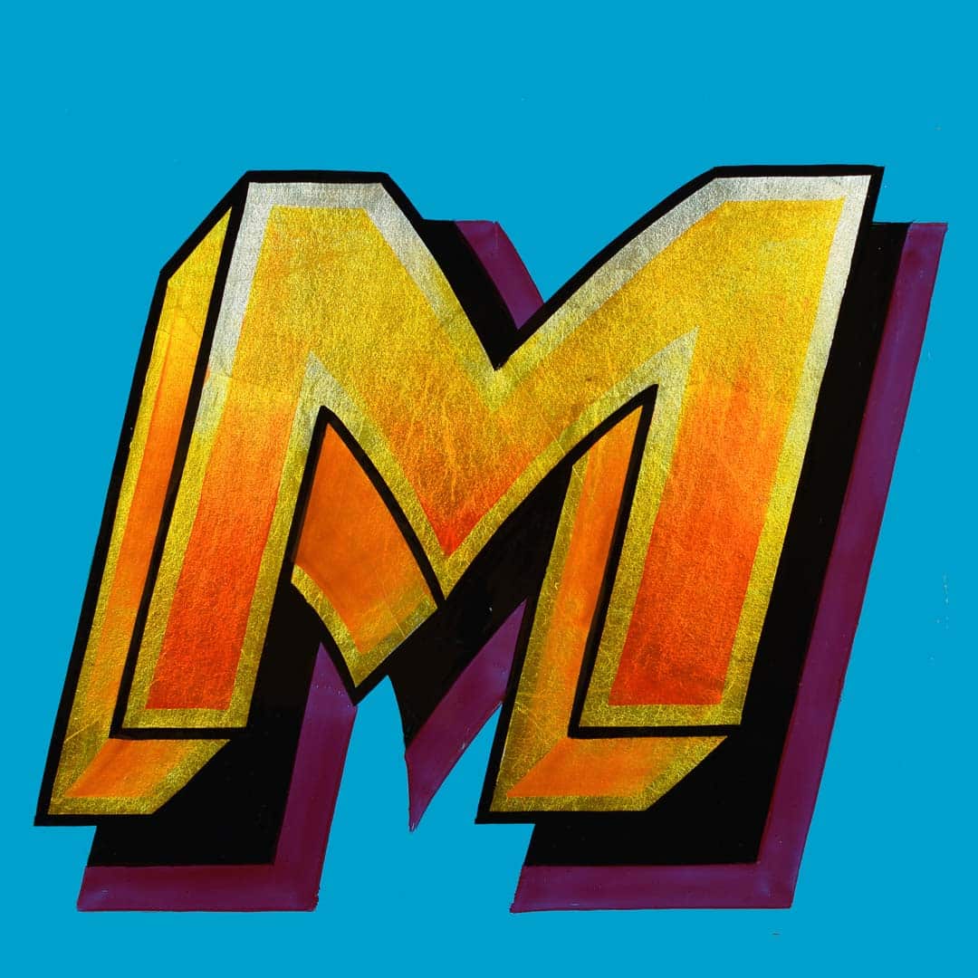 Joby Carter Hand painted letter by Aaron Stevens: Fowlephabet