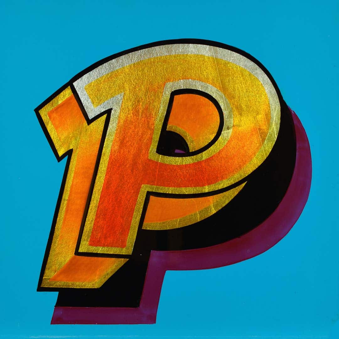 Joby Carter Hand painted letter by Aaron Stevens: Fowlephabet