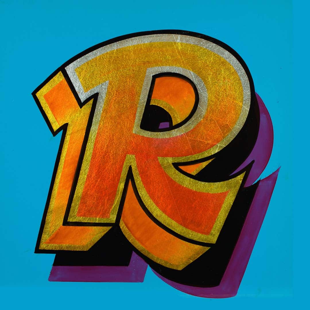 Joby Carter Hand painted letter by Aaron Stevens: Fowlephabet