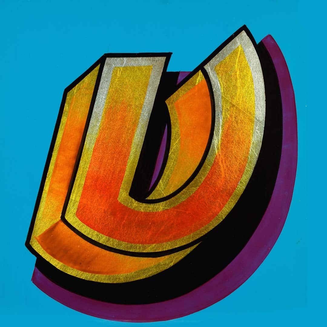 Joby Carter Hand painted letter by Aaron Stevens: Fowlephabet