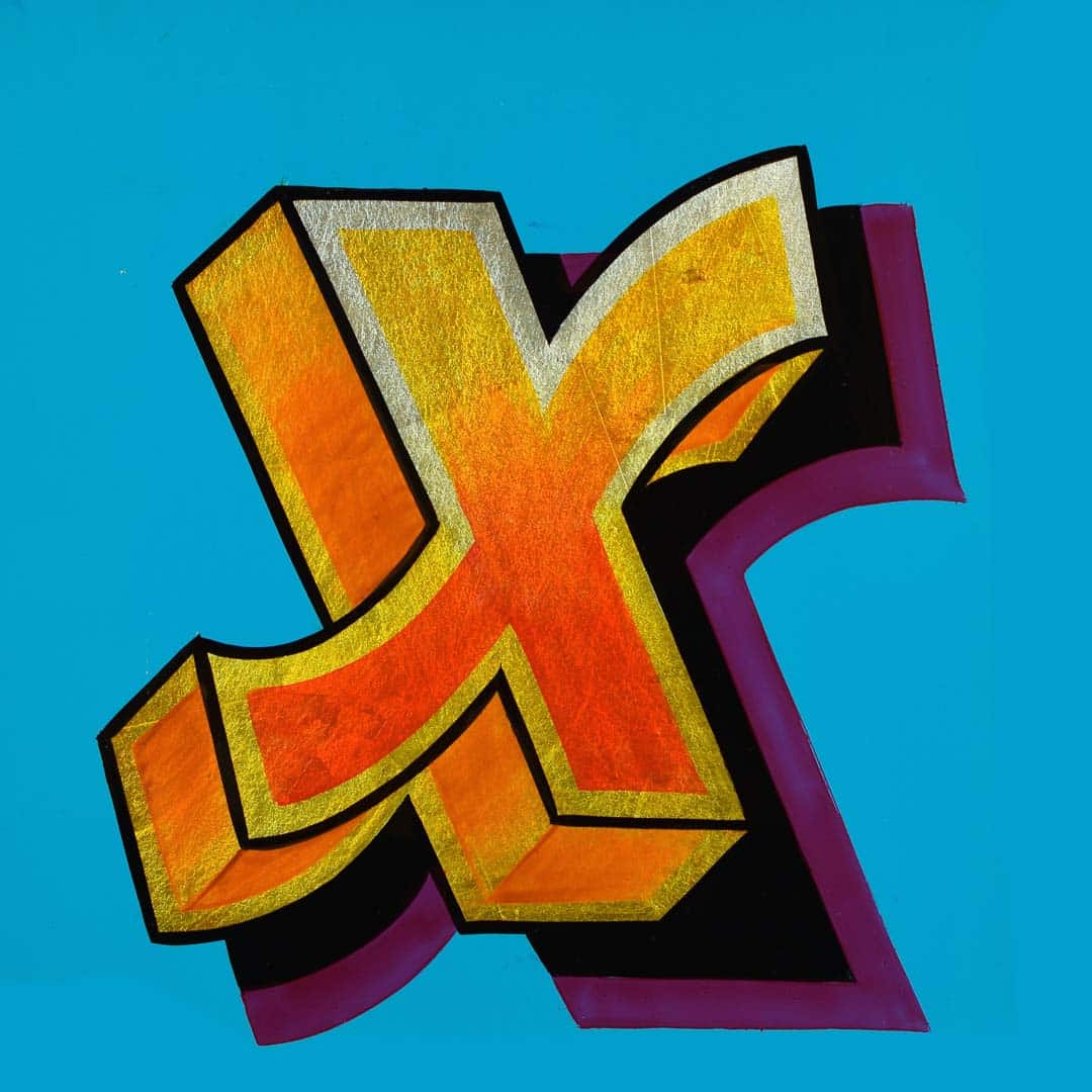 Joby Carter Hand painted letter by Aaron Stevens: Fowlephabet