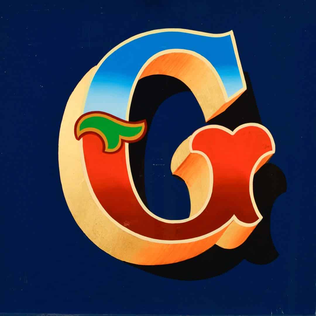 Joby Carter Hand painted letters: Hope