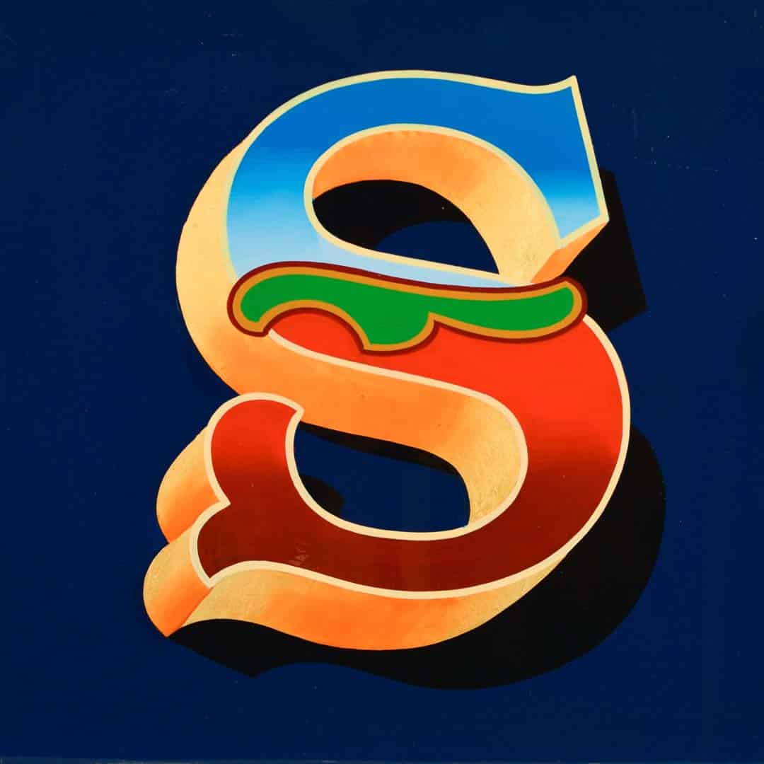 Joby Carter Hand painted letters: Hope