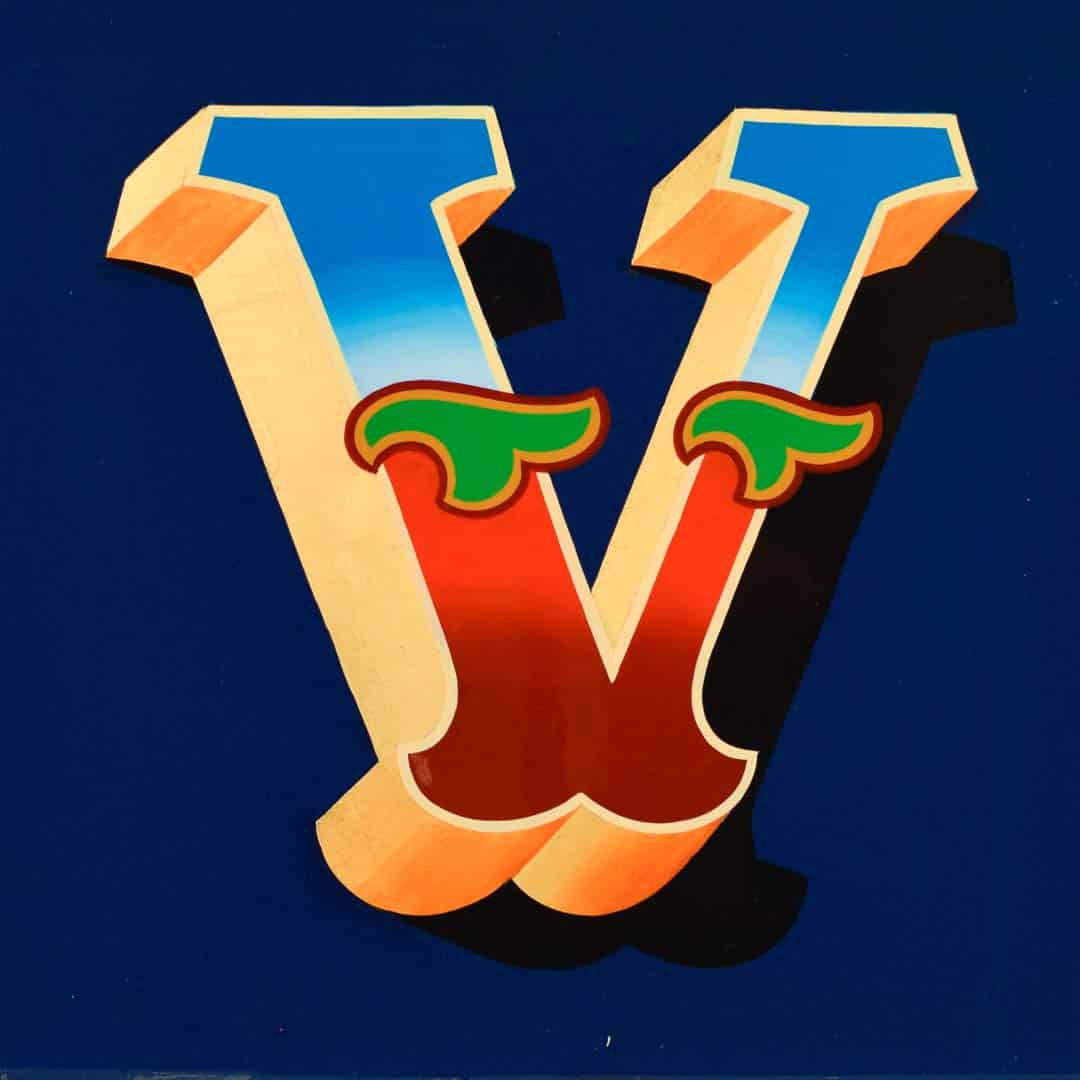 Joby Carter Hand painted letters: Hope