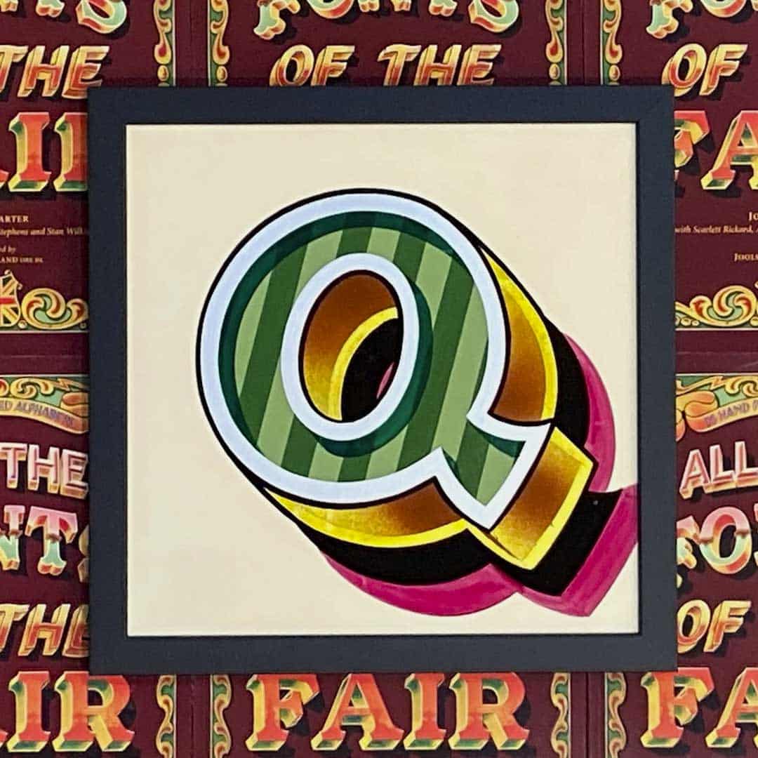 Joby Carter hand painted letters All Sorts Q