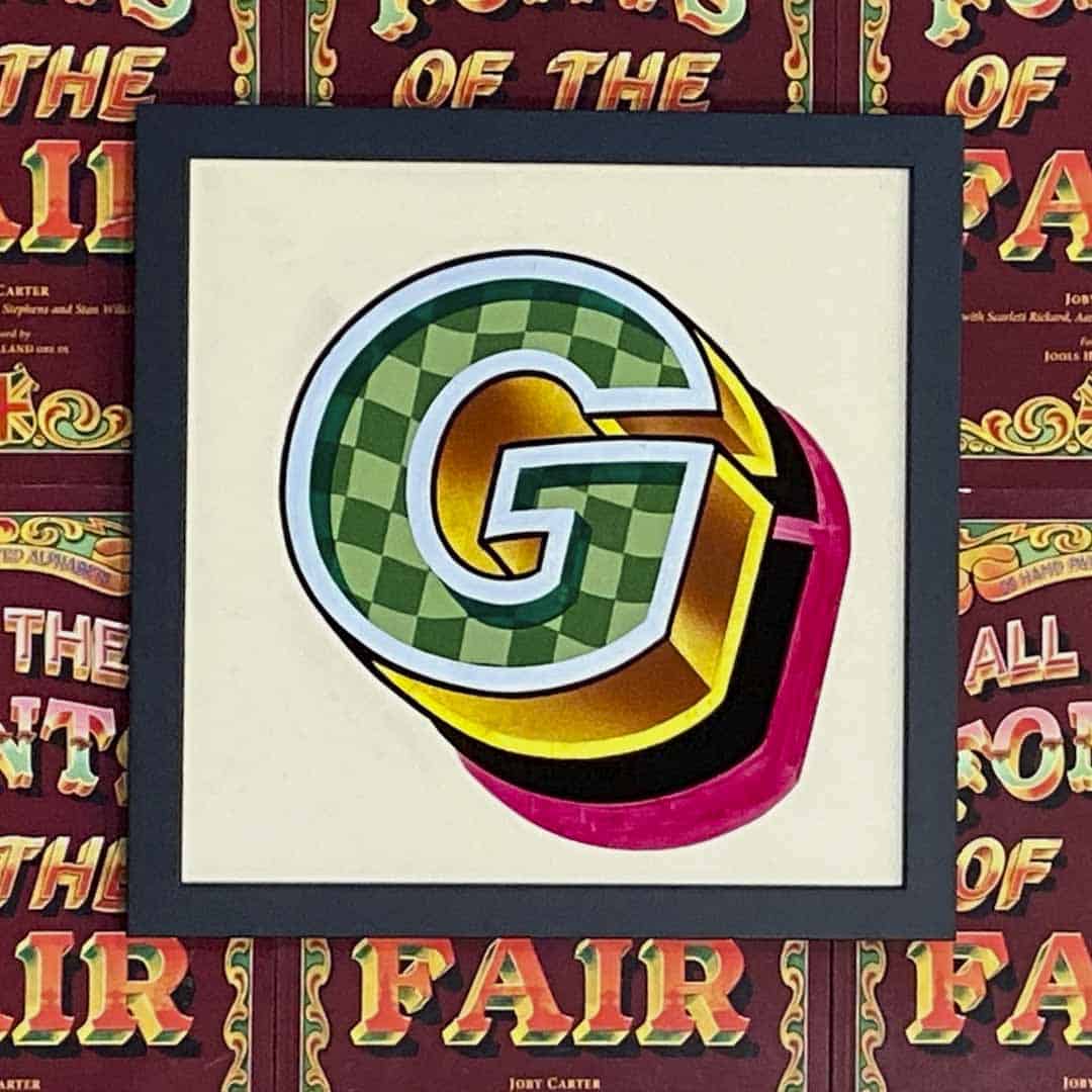 Joby Carter hand painted letters All Sorts G