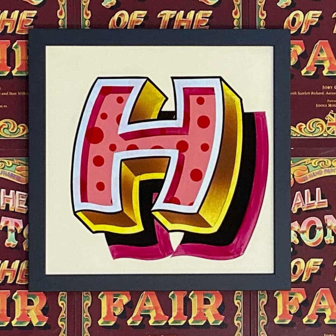 Joby Carter hand painted letters All Sorts H