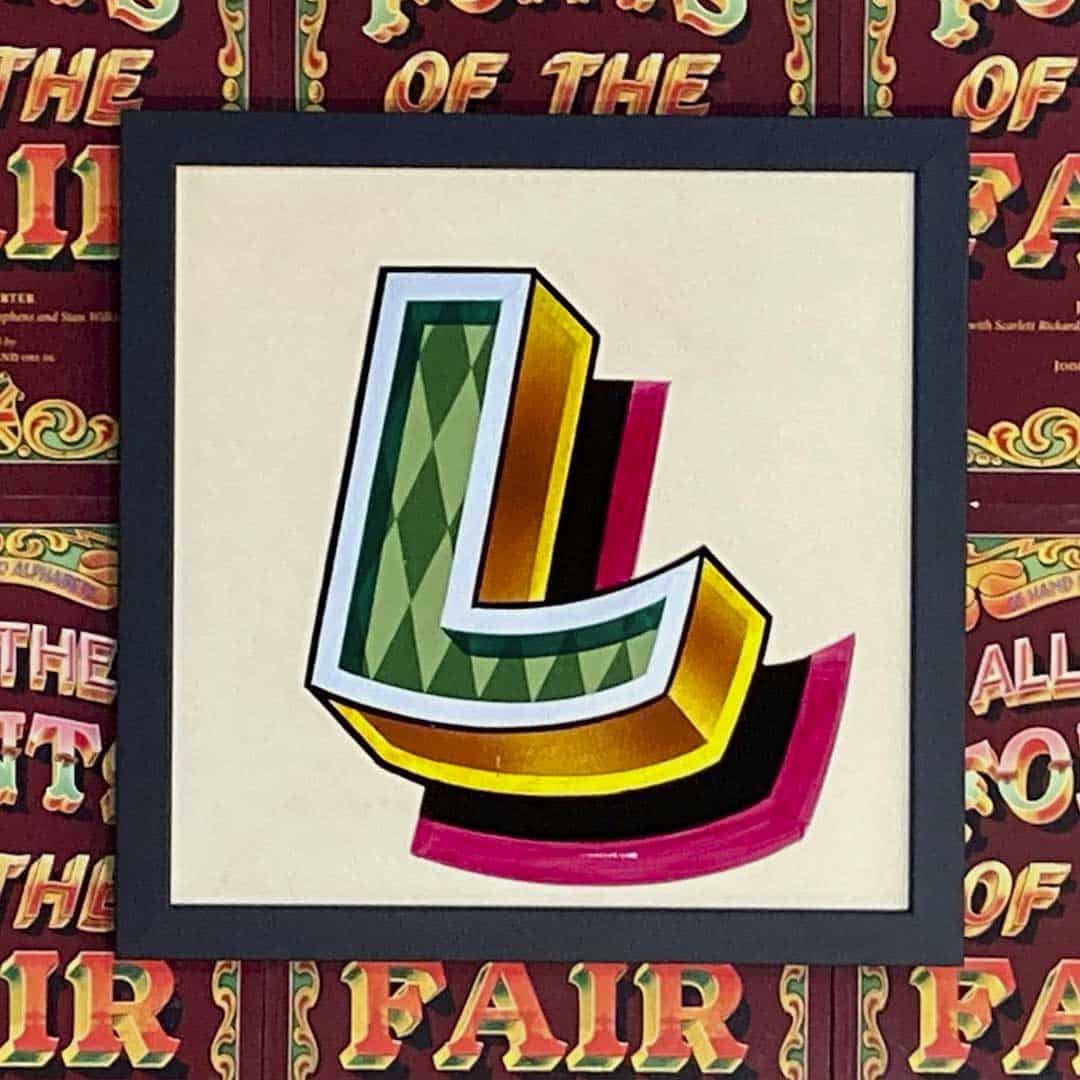 Joby Carter hand painted letters All Sorts L