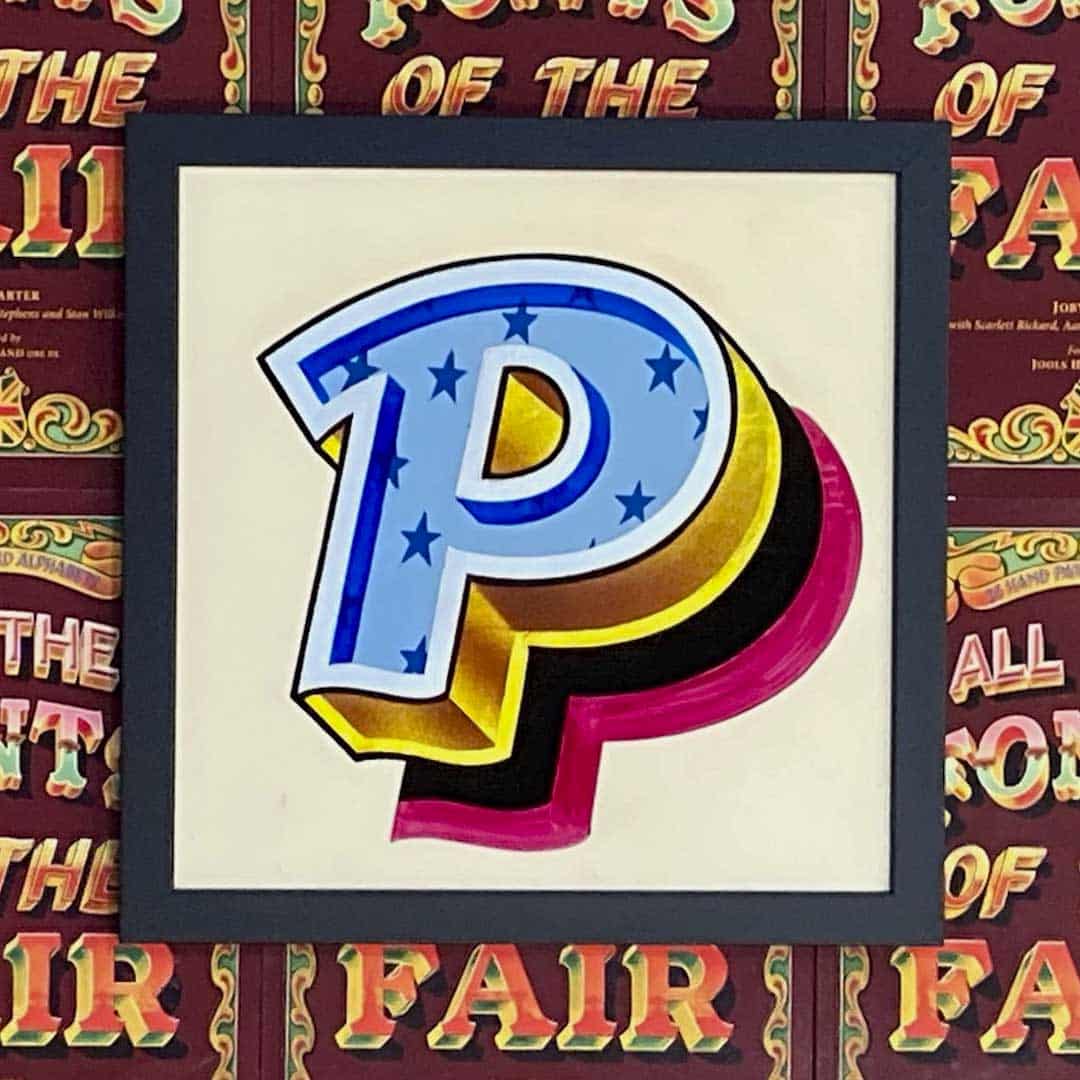 Joby Carter hand painted letters All Sorts P