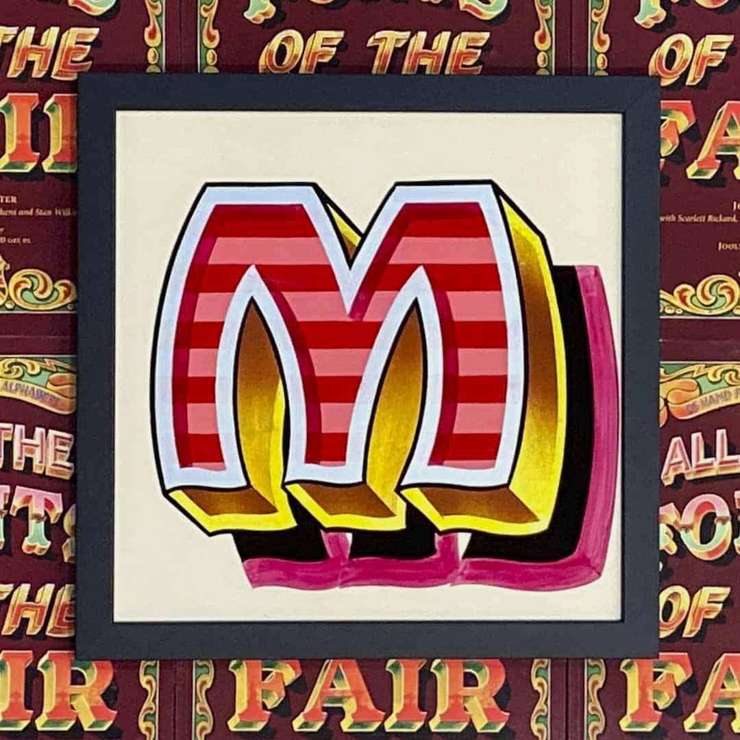 Joby Carter hand painted letters All Sorts M