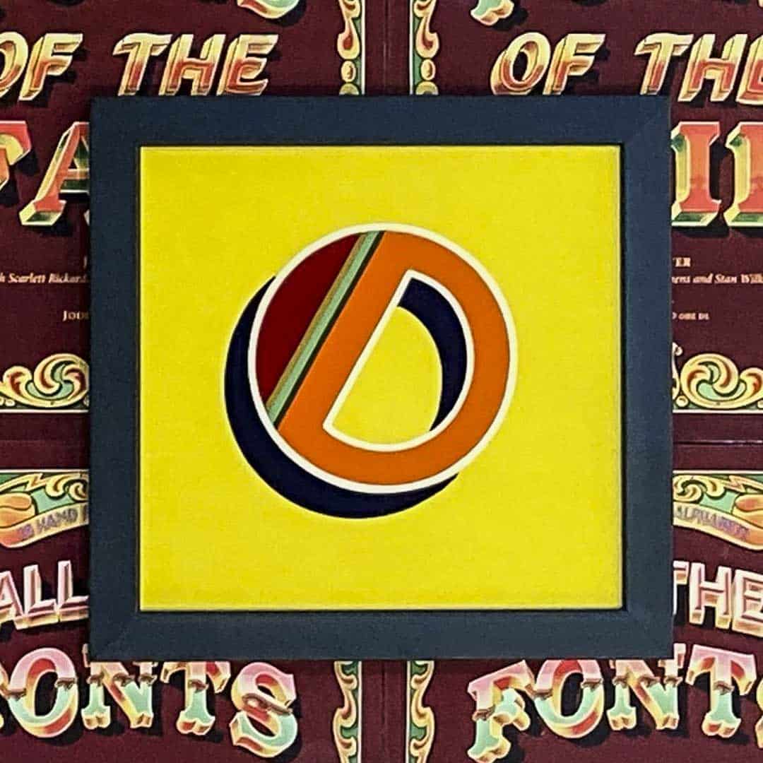 Joby Carter hand painted letters Dodegm Deco O