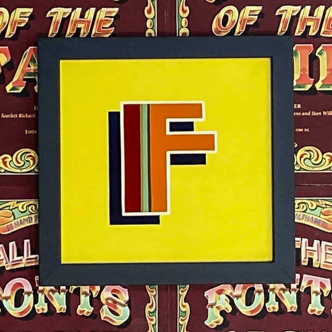 Joby Carter hand painted letters Dodegm Deco F