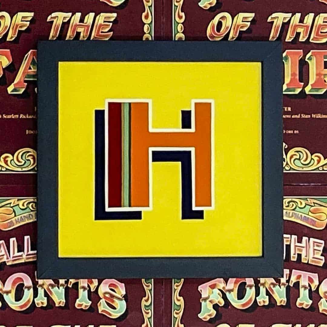 Joby Carter hand painted letters Dodegm Deco H