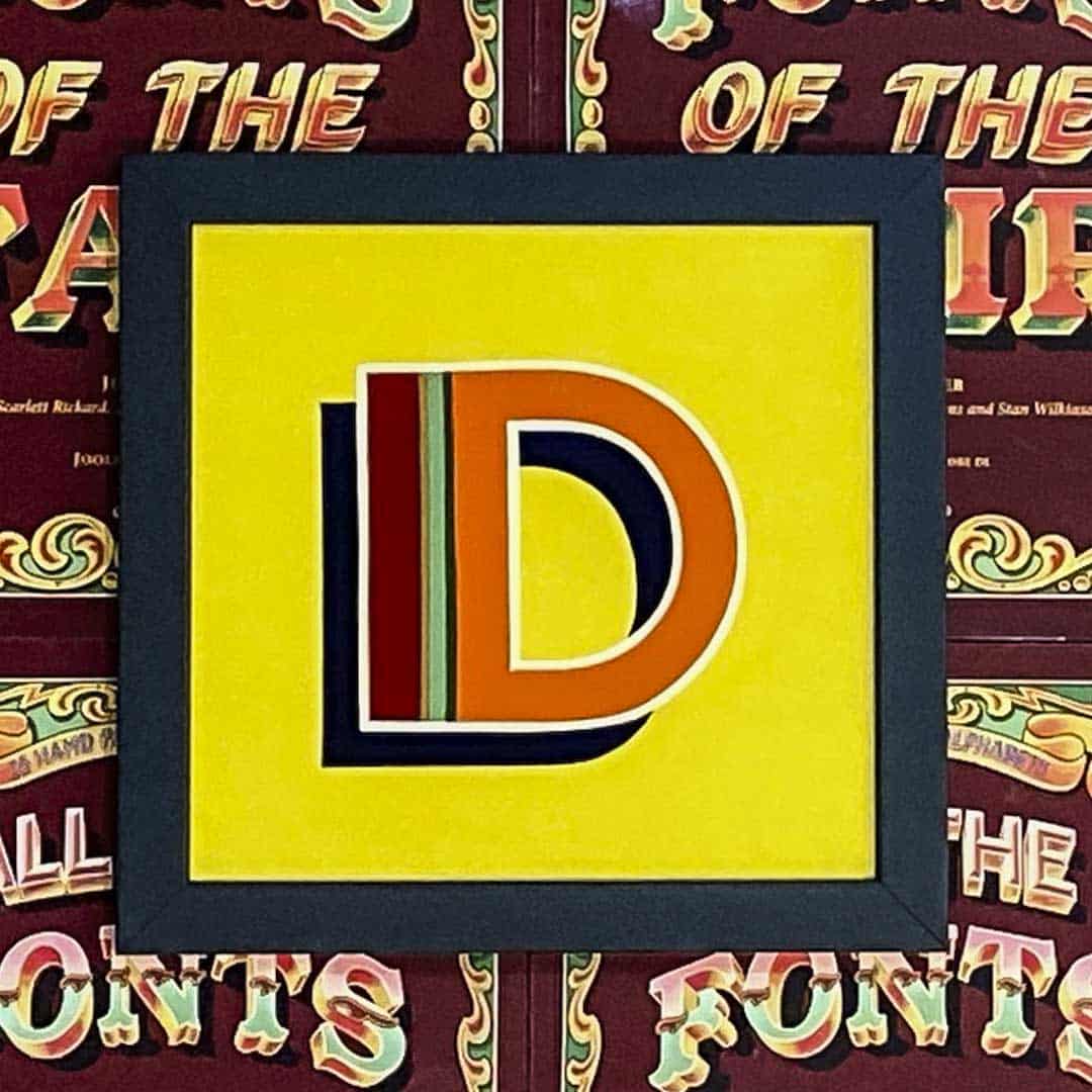 Joby Carter hand painted letters Dodegm Deco D