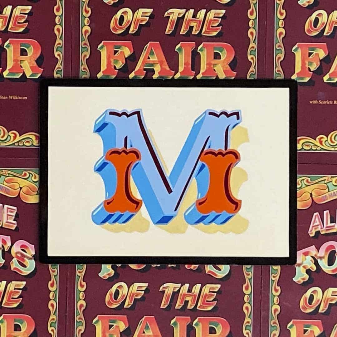 Joby Carter hand painted letters Hoopla M