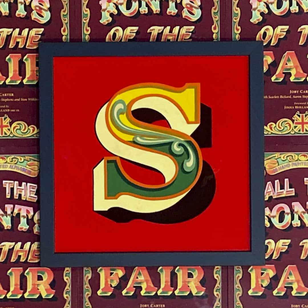 Joby Carter hand painted letters Old Carters S