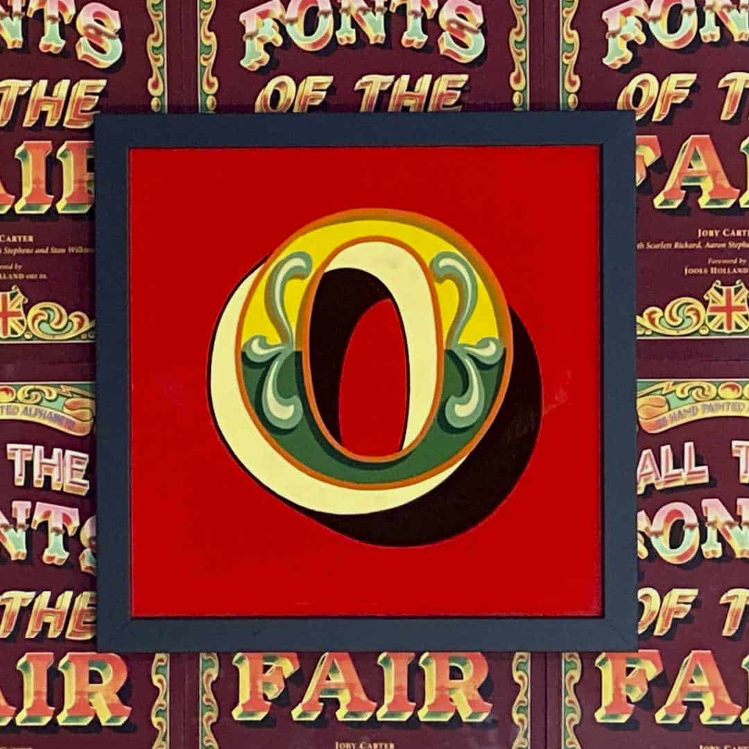 Joby Carter hand painted letters Old Carters O
