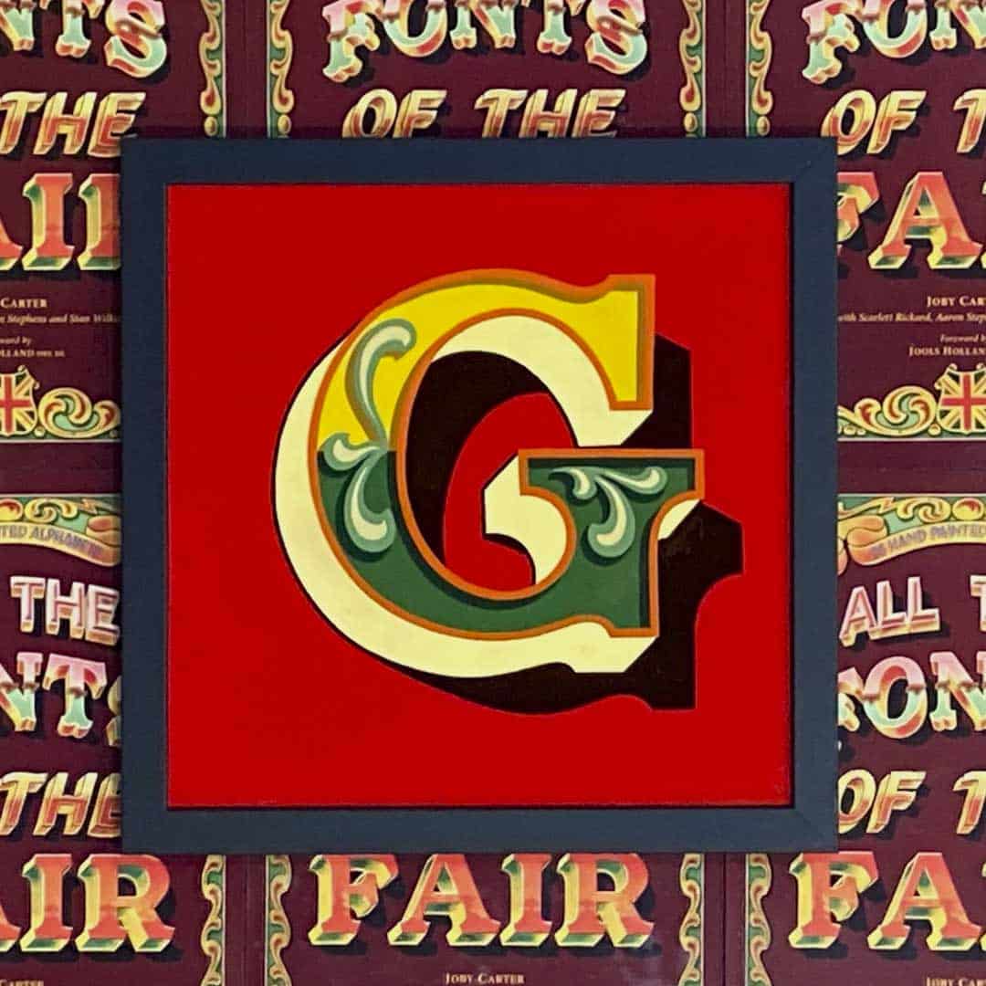 Joby Carter hand painted letters Old Carters G