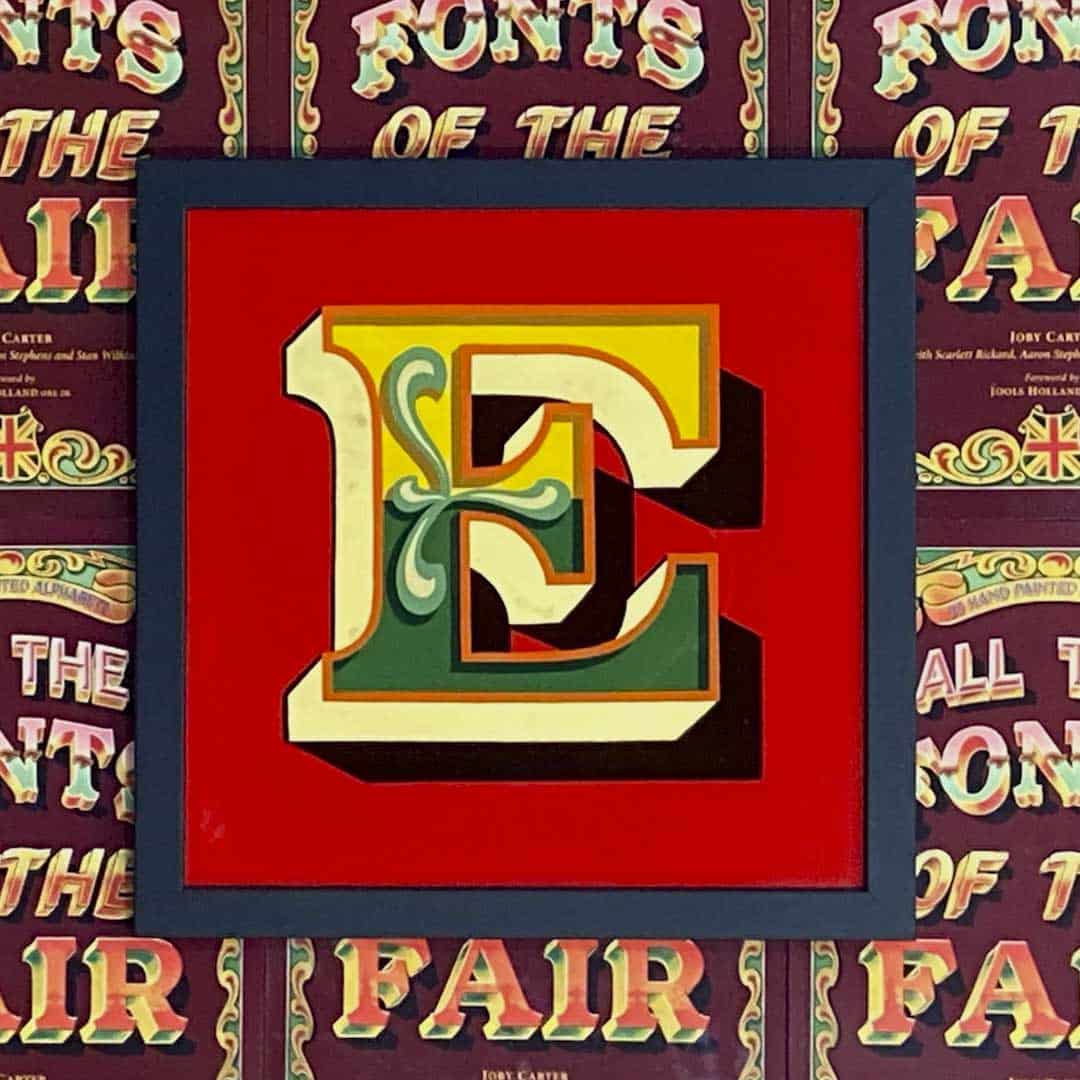 Joby Carter hand painted letters Old Carters E